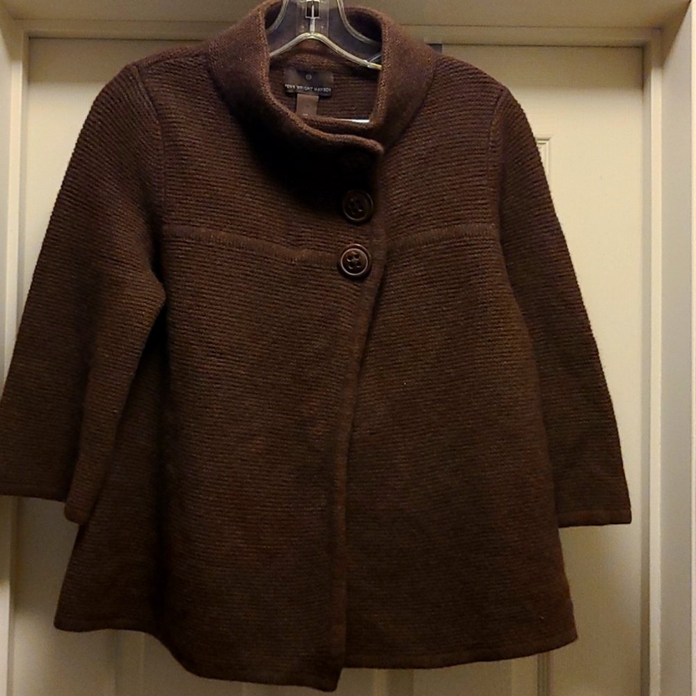 FENN WRIGHT MANSON ANGORA BLEND CARDIGAN A-7.